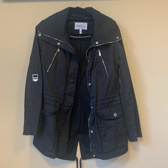 BCBGeneration Jackets & Blazers - BCBGeneration Hidden Hooded Anorak Coat